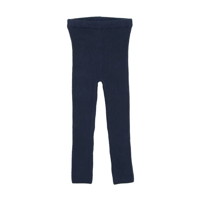 Lil Legs Earrings Lil Legs Knit Leggings Navy