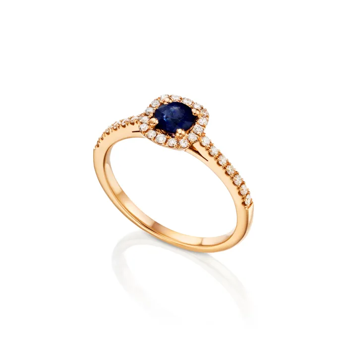 Rings The Private Room Fine Jewelry Blue Sapphire Ring With Diamonds