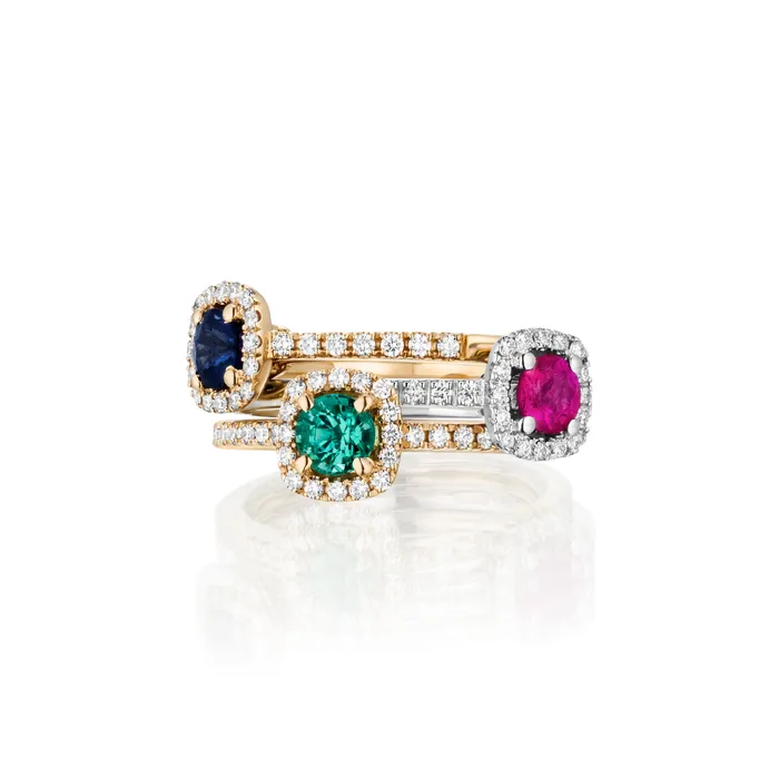 Rings The Private Room Fine Jewelry Blue Sapphire Ring With Diamonds