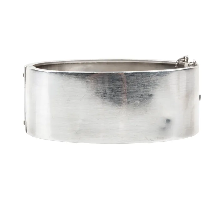 Bracelets Victorian era sterling silver Bangle Bell Bird Antiques