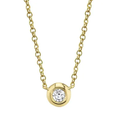 SHY CREATIONS 010CT DIAMOND BEZEL NECKLACE Necklaces