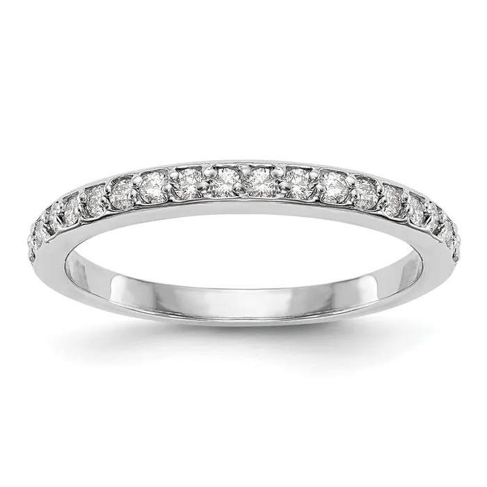 027ct CZ Solid Real 14k White Gold Wedding Wedding Band Ring Goldia Rings 027ct CZ Solid Real 14k White Gold Wedding Wedding Band Ring Goldia Rings