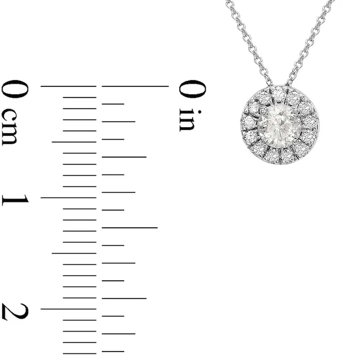 033 CT TW Natural Diamond Frame Pendant in 10K White Gold Goldia Necklaces 033 CT TW Natural Diamond Frame Pendant in 10K White Gold Goldia Necklaces