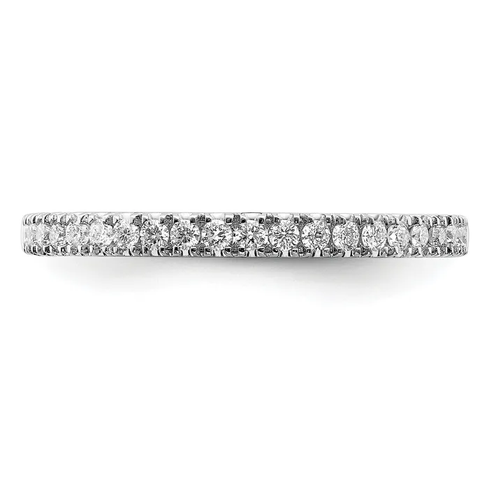 14k Rose Gold White 14 Ct Lab Grown Diamond VSSI G Wedding Band Ring Goldia Rings