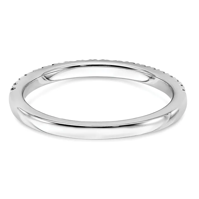 14k Rose Gold White 14 Ct Lab Grown Diamond VSSI G Wedding Band Ring Goldia Rings