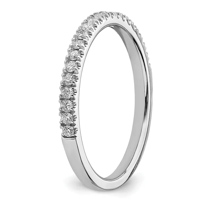 14k Rose Gold White 14 Ct Lab Grown Diamond VSSI G Wedding Band Ring Goldia Rings