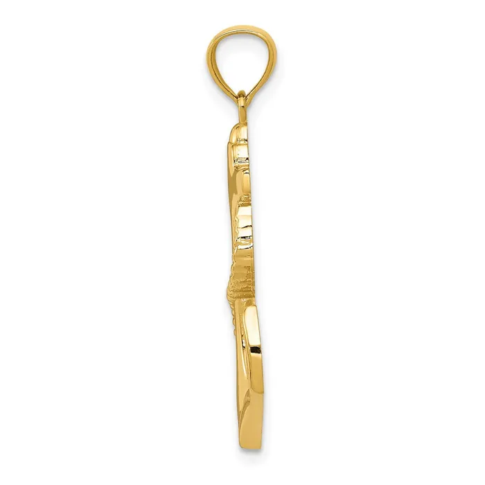 14k Yellow Gold Polished Anchor wRope Pendant Goldia PreStyled Sets
