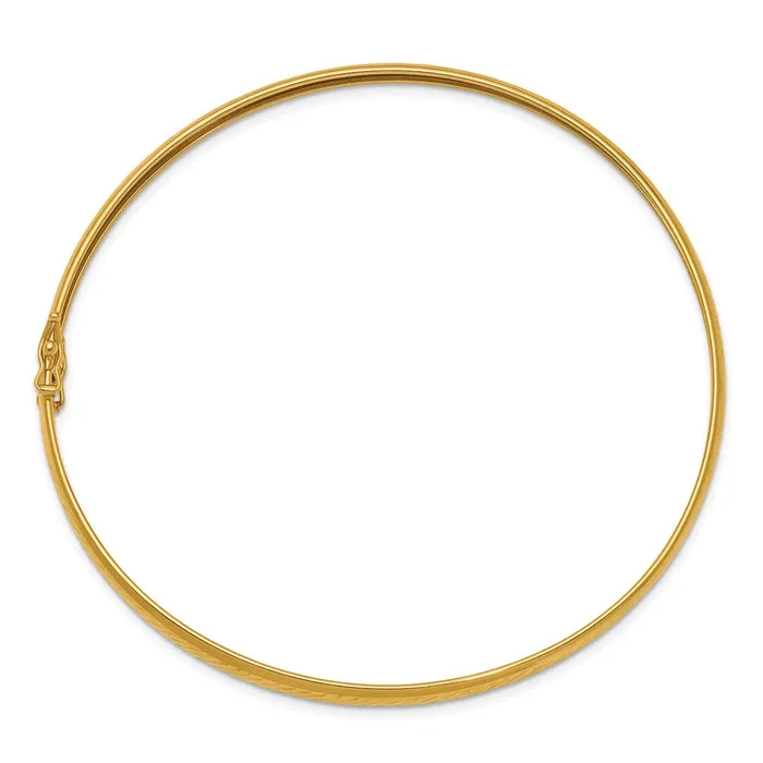 14k Yellow Gold Polished DC Flexible Bangle Goldia PreStyled Sets