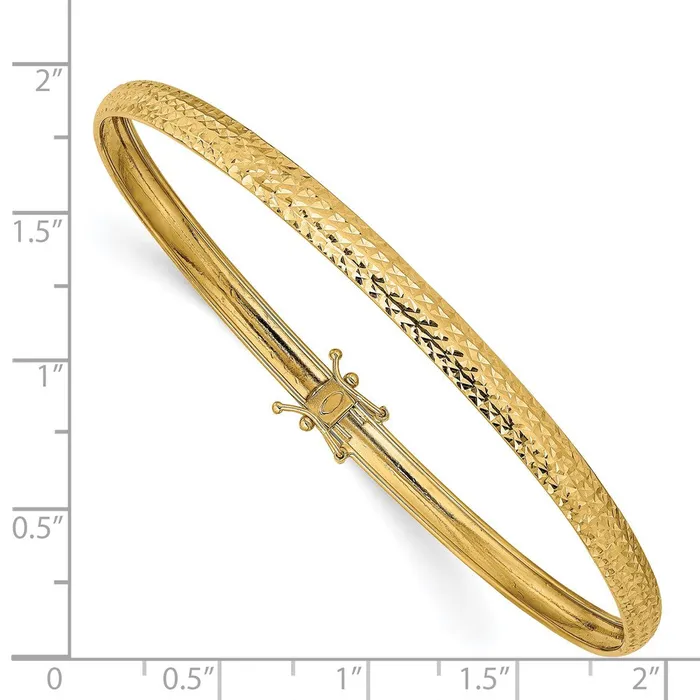 14k Yellow Gold Polished DC Flexible Bangle Goldia PreStyled Sets