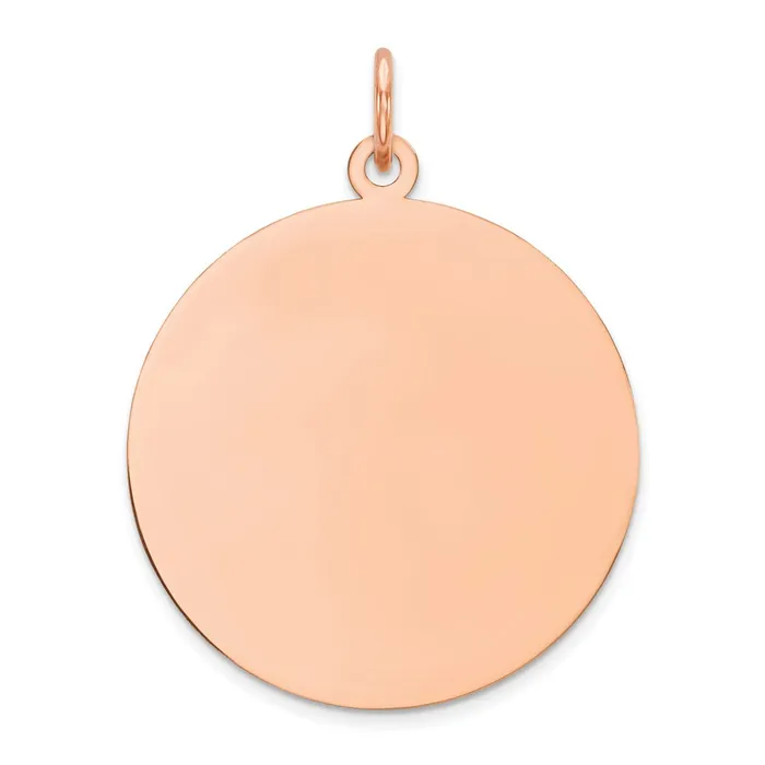 Charm Necklaces 14k Rose Gold Plain 035 Gauge Circular Engravable Disc Charm Goldia Charm Necklaces 14k Rose Gold Plain 035 Gauge Circular Engravable Disc Charm Goldia