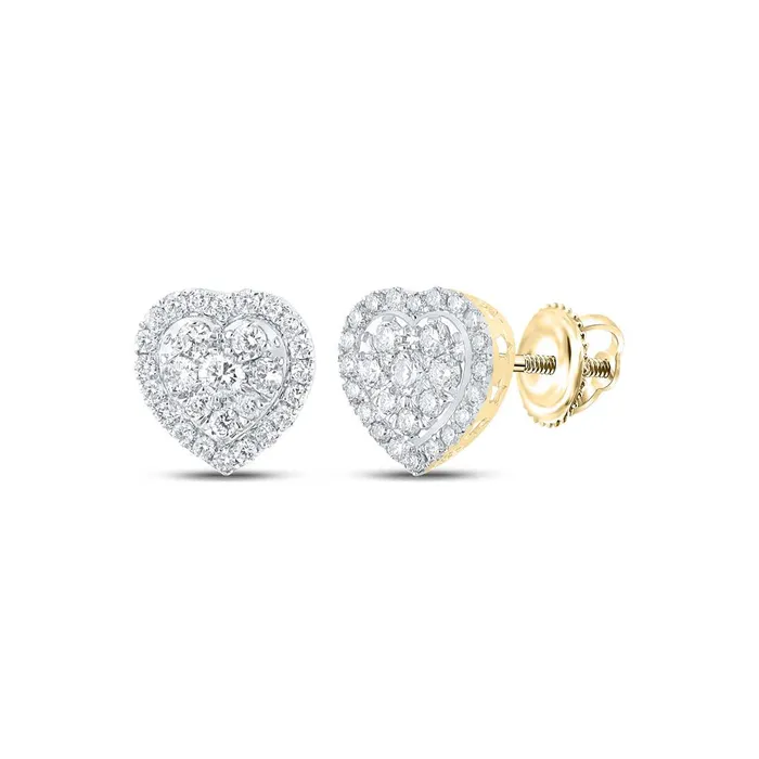 Earrings 34CTWDiamond HEART EARRING gndatlanta