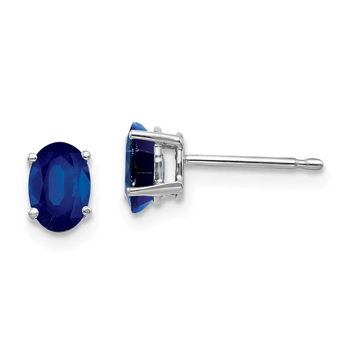 Earrings Goldia 14k White Gold Sapphire Earrings