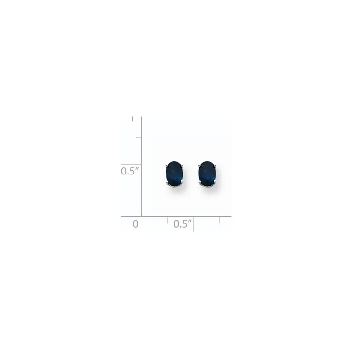 Earrings Goldia 14k White Gold Sapphire Earrings