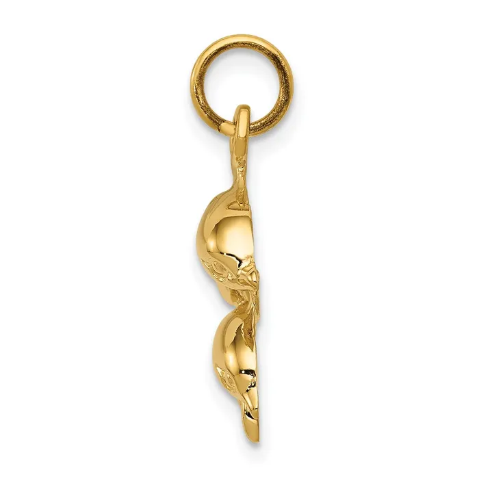 Goldia Charm Necklaces 14k Yellow Gold Dolphin Charm