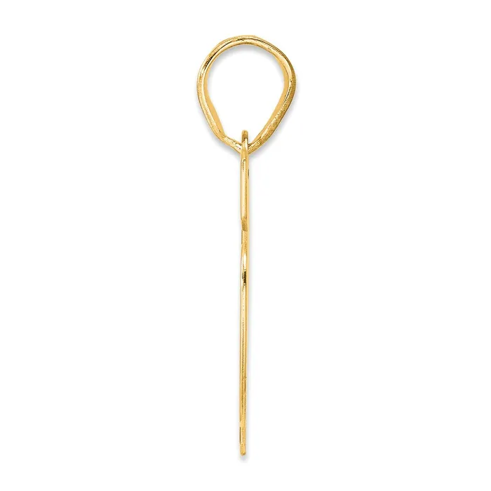 Goldia PreStyled Sets 14k Yellow Gold Polished Block Number 76 Pendant
