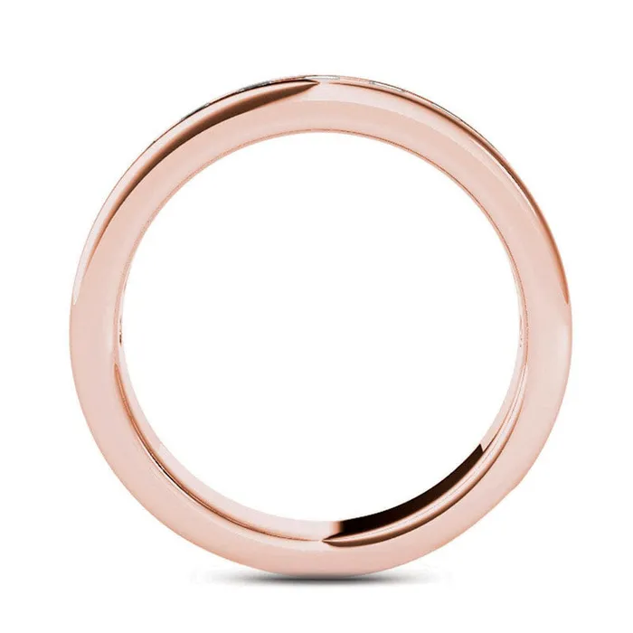Goldia Rings Mens 020 CT TW Natural Diamond Groove Wedding Band in Solid 14K Rose Gold Goldia Rings Mens 020 CT TW Natural Diamond Groove Wedding Band in Solid 14K Rose Gold