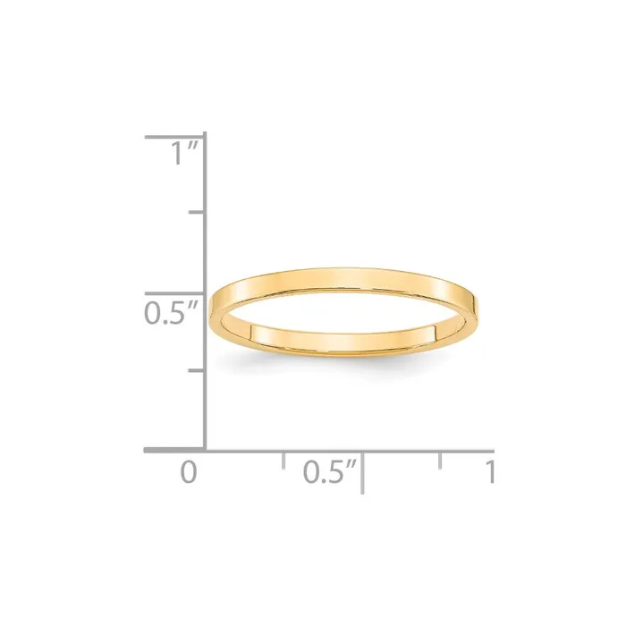 Goldia Rings Solid 10K Yellow Gold 2mm Light Weight Flat MensWomens Wedding Band Ring Size 5 Goldia Rings Solid 10K Yellow Gold 2mm Light Weight Flat MensWomens Wedding Band Ring Size 5