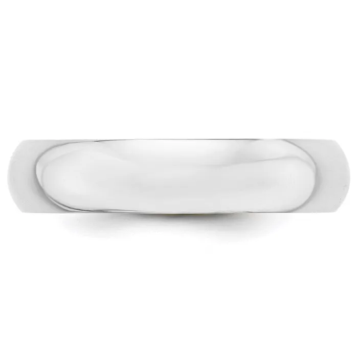 Goldia Rings Solid 14K White Gold 5mm Half Round MensWomens Wedding Band Ring Size 125 Goldia Rings Solid 14K White Gold 5mm Half Round MensWomens Wedding Band Ring Size 125
