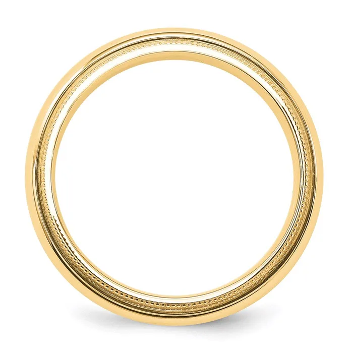 Goldia Rings Solid 14K Yellow Gold 5mm Milgrain Comfort Fit MensWomens Wedding Band Ring Size 12 Goldia Rings Solid 14K Yellow Gold 5mm Milgrain Comfort Fit MensWomens Wedding Band Ring Size 12