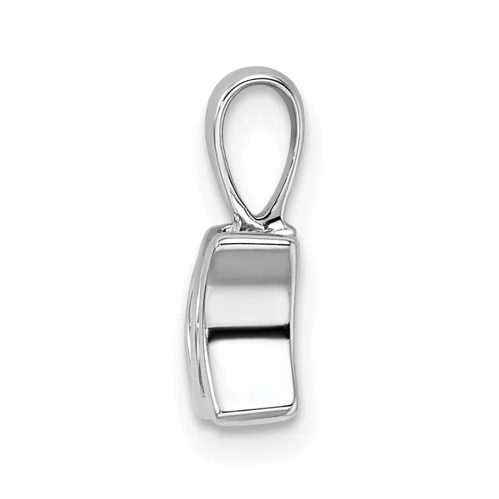 Goldia Sterling Silver Rhodiumplated Vibrant Diamond Mom Pendant Necklaces