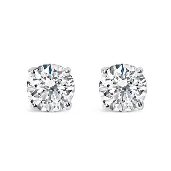 JMS always Original Haus of Brilliance IGI Certified 14K White Gold 1 12 Cttw Round Diamond Solitaire Stud Earrings with Screwbacks FG Color I1I2 Clarity Earrings JMS always Original Haus of Brilliance IGI Certified 14K White Gold 1 12 Cttw Round Diamond Solitaire Stud Earrings with Screwbacks FG Color I1I2 Clarity Earrings