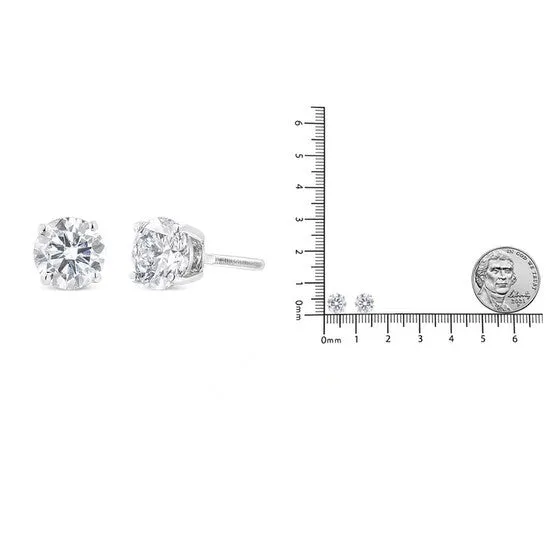 JMS always Original Haus of Brilliance IGI Certified 14K White Gold 1 12 Cttw Round Diamond Solitaire Stud Earrings with Screwbacks FG Color I1I2 Clarity Earrings JMS always Original Haus of Brilliance IGI Certified 14K White Gold 1 12 Cttw Round Diamond Solitaire Stud Earrings with Screwbacks FG Color I1I2 Clarity Earrings