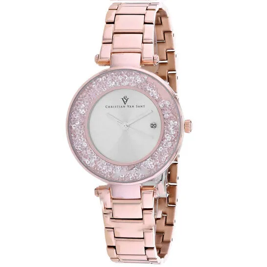JMS always Watches Original Christian Van Sant Dazzle Quartz Silver Dial Ladies Watch CV1213
