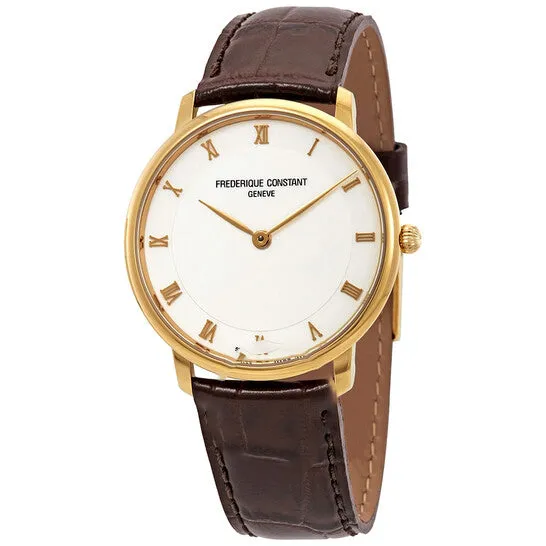JMS always Watches Original Frederique Constant Slimline White Dial Brown Leather Mens Watch FC200RS5S35 JMS always Watches Original Frederique Constant Slimline White Dial Brown Leather Mens Watch FC200RS5S35