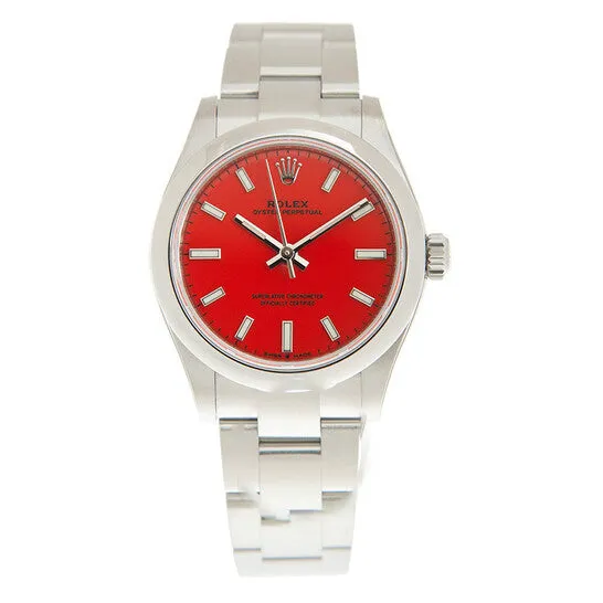 JMS always Watches Original Rolex Oyster Perpetual 31 Coral Red Dial Automatic Ladies Watch 277200CRLRDSO JMS always Watches Original Rolex Oyster Perpetual 31 Coral Red Dial Automatic Ladies Watch 277200CRLRDSO