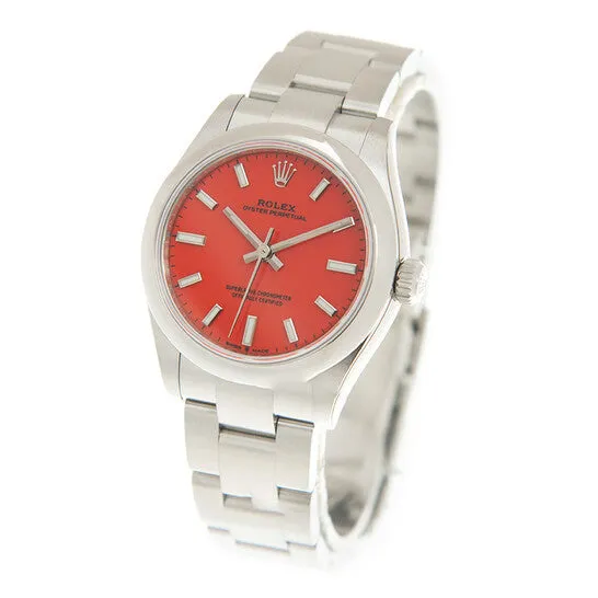 JMS always Watches Original Rolex Oyster Perpetual 31 Coral Red Dial Automatic Ladies Watch 277200CRLRDSO JMS always Watches Original Rolex Oyster Perpetual 31 Coral Red Dial Automatic Ladies Watch 277200CRLRDSO