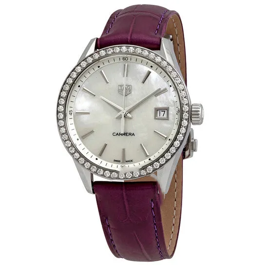JMS always Watches Original Tag Heuer Carrera Quartz Diamond White Mother of Pearl Dial Ladies Watch WBK1316FC8261 JMS always Watches Original Tag Heuer Carrera Quartz Diamond White Mother of Pearl Dial Ladies Watch WBK1316FC8261