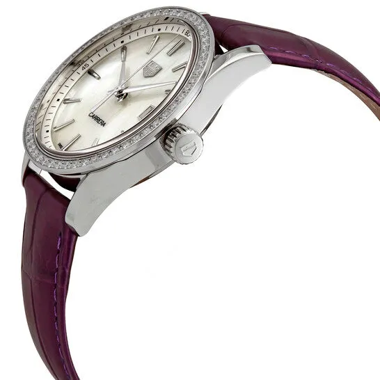 JMS always Watches Original Tag Heuer Carrera Quartz Diamond White Mother of Pearl Dial Ladies Watch WBK1316FC8261 JMS always Watches Original Tag Heuer Carrera Quartz Diamond White Mother of Pearl Dial Ladies Watch WBK1316FC8261