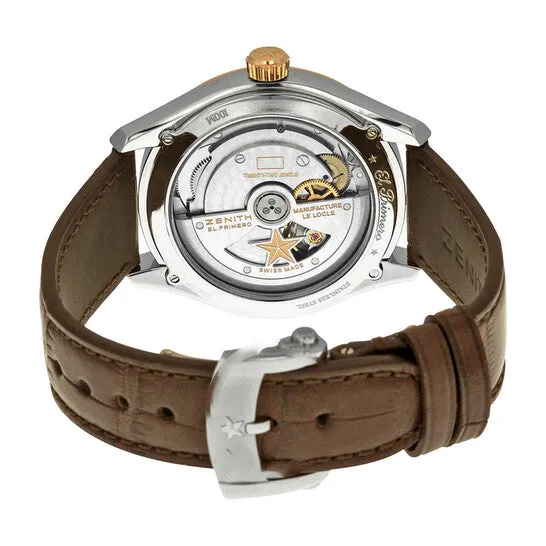 JMS always Watches Original Zenith El Primero Espada Automatic Mother of Pearl Brown Leather Mens Watch 512170465081C713 JMS always Watches Original Zenith El Primero Espada Automatic Mother of Pearl Brown Leather Mens Watch 512170465081C713