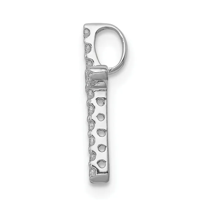 Necklaces Goldia 14k White Gold 18 Ct Lab Grown Diamond VSSI G Cross Chain Slide Pendant