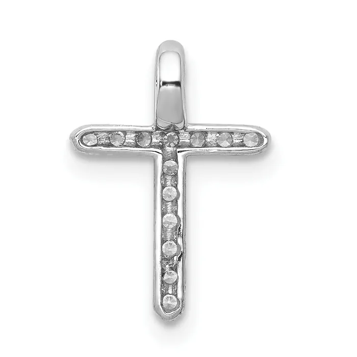 Necklaces Goldia 14k White Gold 18 Ct Lab Grown Diamond VSSI G Cross Chain Slide Pendant
