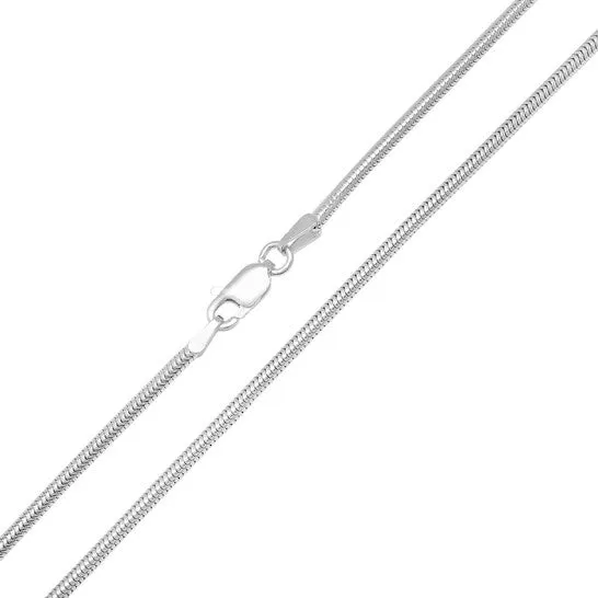 Necklaces JMS always Original Kylie Harper Unisex Italian Sterling Silver Snake Chain 1824 Necklaces JMS always Original Kylie Harper Unisex Italian Sterling Silver Snake Chain 1824
