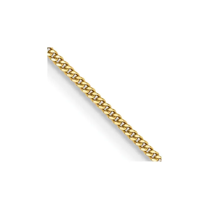 Necklaces MDS 14K Yellow Gold 16 inch 9mm Curb with Spring Ring Clasp Pendant Chain Necklace Necklaces MDS 14K Yellow Gold 16 inch 9mm Curb with Spring Ring Clasp Pendant Chain Necklace