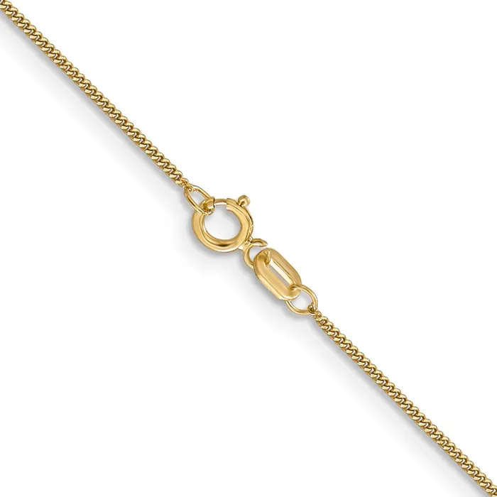 Necklaces MDS 14K Yellow Gold 16 inch 9mm Curb with Spring Ring Clasp Pendant Chain Necklace Necklaces MDS 14K Yellow Gold 16 inch 9mm Curb with Spring Ring Clasp Pendant Chain Necklace