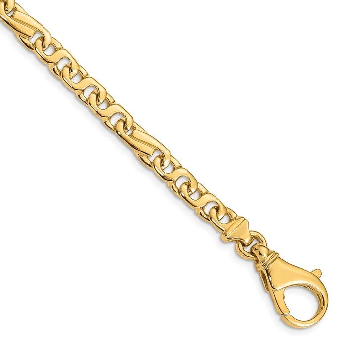 Necklaces Solid 14K Yellow Gold 22 inch 58mm Hand Polished Fancy Link with Fancy Lobster Clasp Chain Necklace MDS Necklaces Solid 14K Yellow Gold 22 inch 58mm Hand Polished Fancy Link with Fancy Lobster Clasp Chain Necklace MDS
