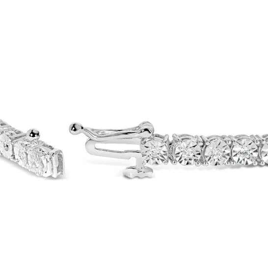 Original 925 Sterling Silver 12 Cttw Lab Grown Diamond IllusionSet Miracle Plate Tennis Bracelet GH Color SI1SI2 Clarity Size 725 JMS always Bracelets Original 925 Sterling Silver 12 Cttw Lab Grown Diamond IllusionSet Miracle Plate Tennis Bracelet GH Color SI1SI2 Clarity Size 725 JMS always Bracelets