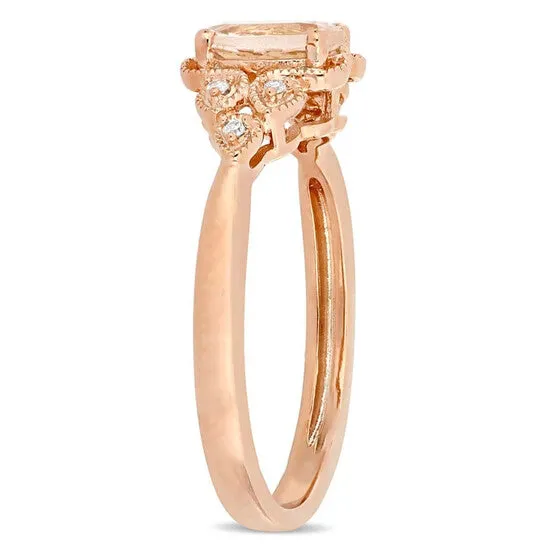 Original Amour 003 CT Diamond TW And 34 CT TGW Morganite Fashion Ring 10k Pink Gold JMS005328 JMS always Rings Original Amour 003 CT Diamond TW And 34 CT TGW Morganite Fashion Ring 10k Pink Gold JMS005328 JMS always Rings