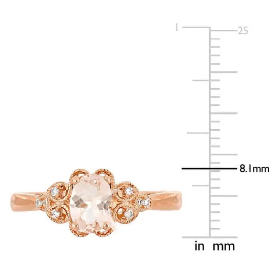 Original Amour 003 CT Diamond TW And 34 CT TGW Morganite Fashion Ring 10k Pink Gold JMS005328 JMS always Rings Original Amour 003 CT Diamond TW And 34 CT TGW Morganite Fashion Ring 10k Pink Gold JMS005328 JMS always Rings