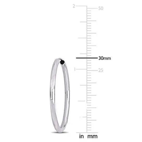 Original Amour 30mm Hoop Earrings in 14K White Gold JMS always Earrings Original Amour 30mm Hoop Earrings in 14K White Gold JMS always Earrings