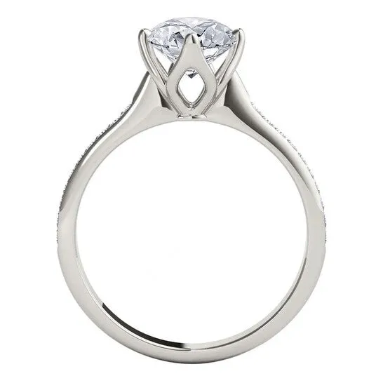 Original Maulijewels 115 Carat Natural Round White Diamond HI I1I2 Solitaire Engagement Ring In 14K Solid White Gold JMS always Rings Original Maulijewels 115 Carat Natural Round White Diamond HI I1I2 Solitaire Engagement Ring In 14K Solid White Gold JMS always Rings