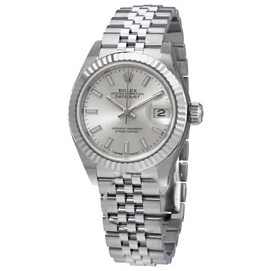 Original Rolex LadyDatejust Silver Dial Automatic Ladies Jubilee Watch 279174SSJ JMS always Watches