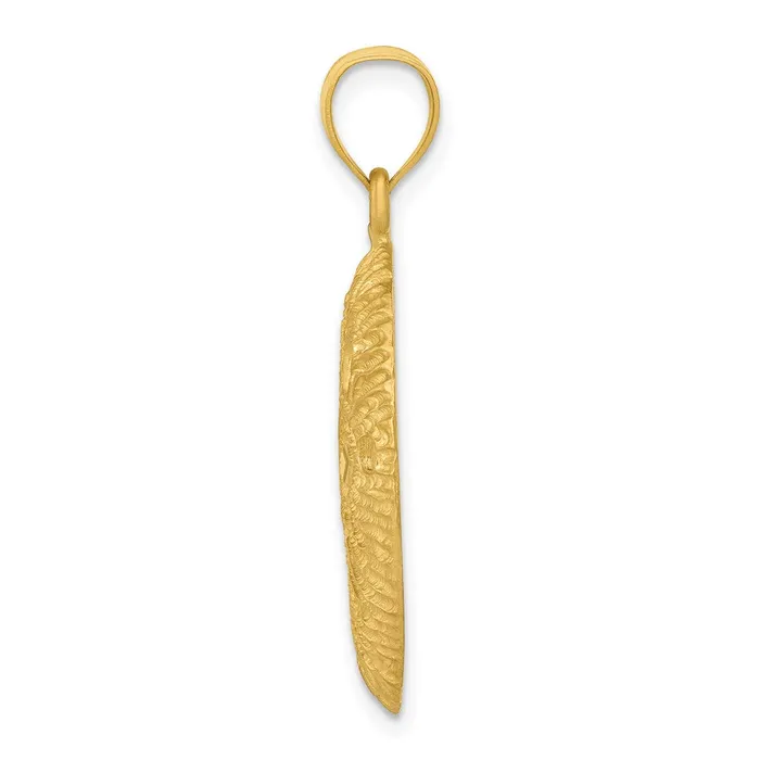 PreStyled Sets 14k Yellow Gold Sand Dollar Pendant Goldia