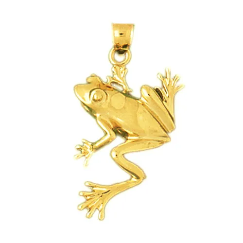 PreStyled Sets Goldia 14K Gold 25MM Frog Pendant