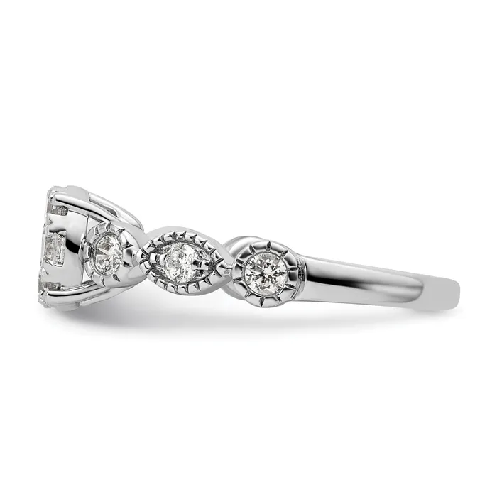 Rings Goldia 14k White Gold 34 Ct Lab Grown Diamond VSSI G Cluster Engagement Ring