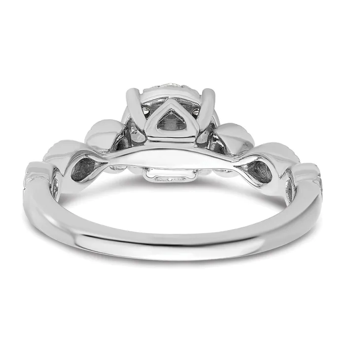 Rings Goldia 14k White Gold 34 Ct Lab Grown Diamond VSSI G Cluster Engagement Ring