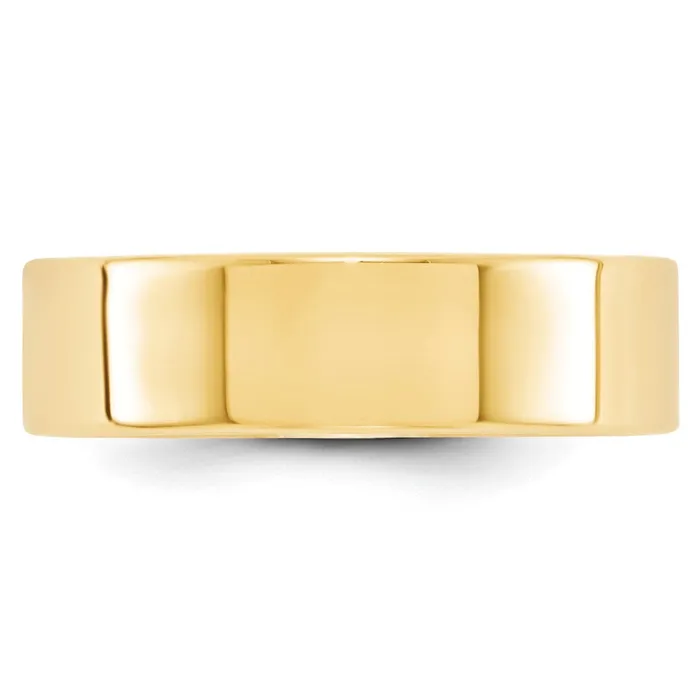 Rings Goldia Solid 10K Yellow Gold 6mm Light Weight Flat MensWomens Wedding Band Ring Size 8 Rings Goldia Solid 10K Yellow Gold 6mm Light Weight Flat MensWomens Wedding Band Ring Size 8
